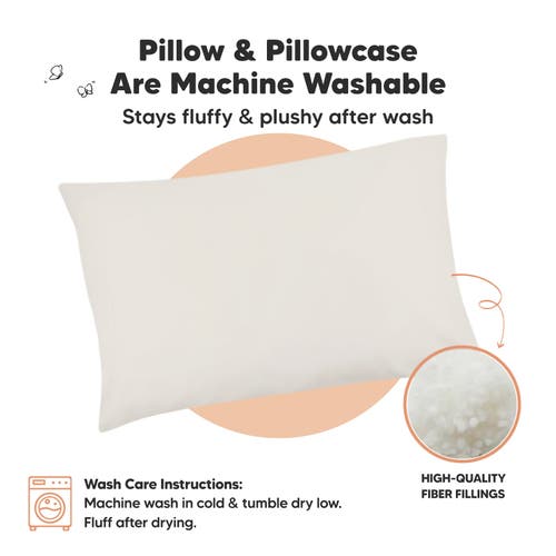 Shop Keababies Toddler Pillow With Pillowcase In Clay