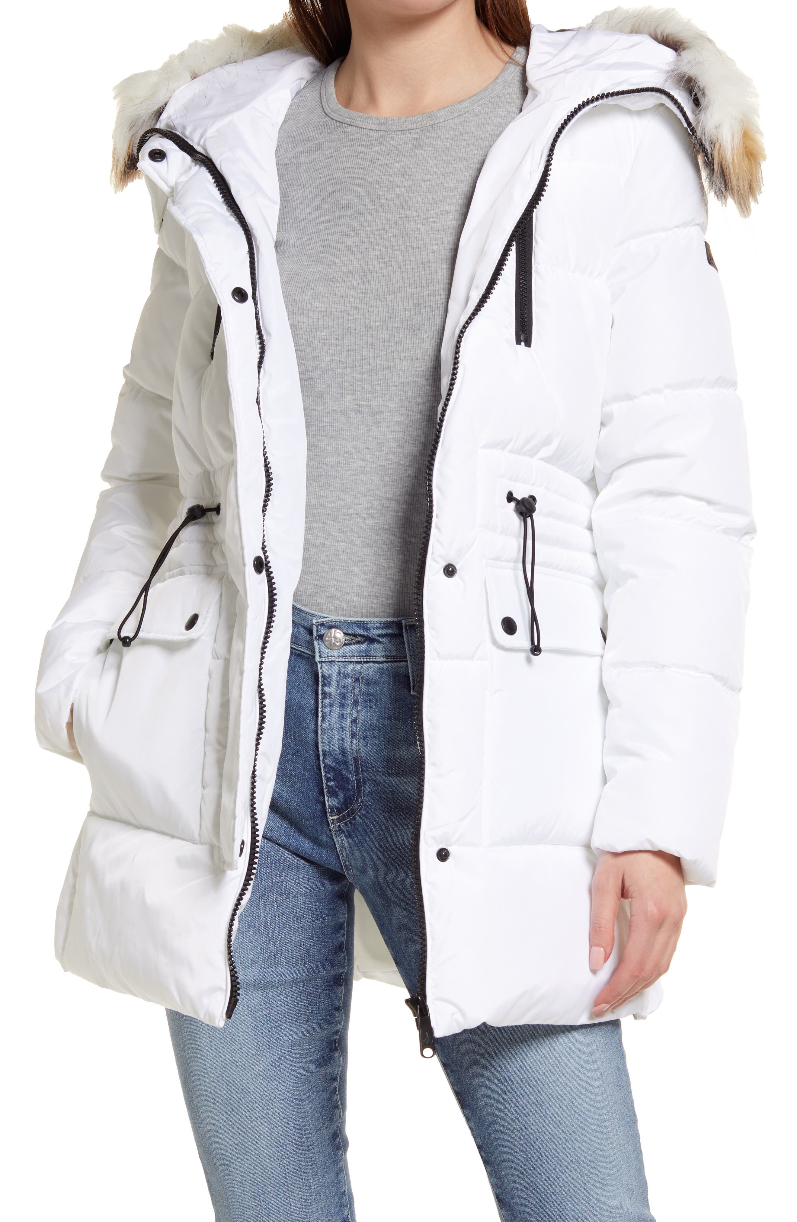 ASCOBO Coat for Women Fashion Winter Coats for Women Warm Hooded Outerwear Zipper Open Jacket Long Oversized Parkas Coats 
