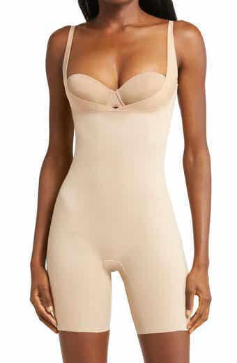 SPANX Women's Suit Your Fancy Strapless Bodysuit, Champagne Beige, Off  White, S at  Women's Clothing store