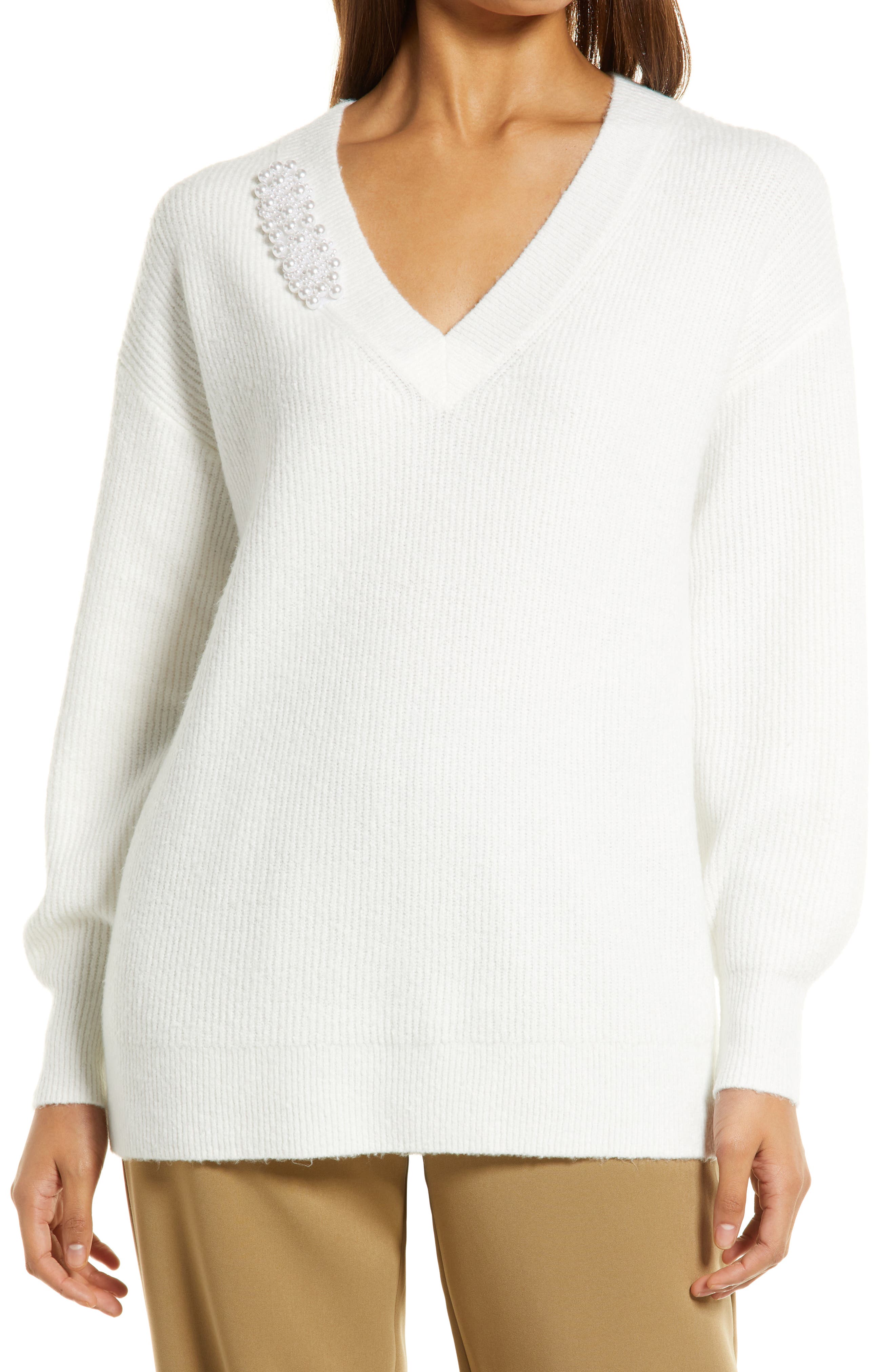 ivory tunic sweater