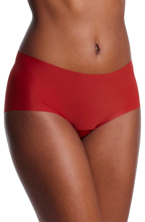 Hanky Panky Breathesoft Hi-rise Thong Underwear In Sundried Tomato Red