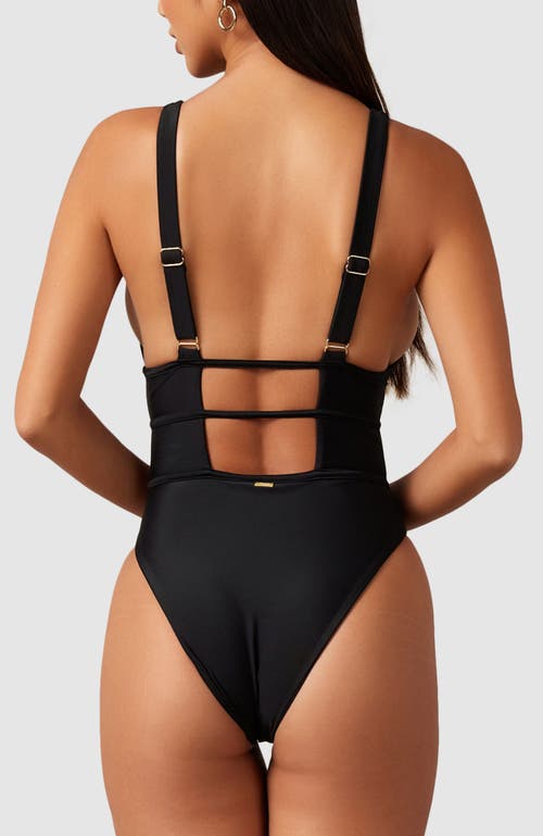 Mbm Swim Zora One-piece Swimsuit In Black