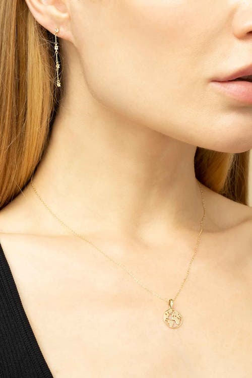 Oradina Women's 14k Yellow Gold Joy To The World Pendant Necklace In Yellow Gold