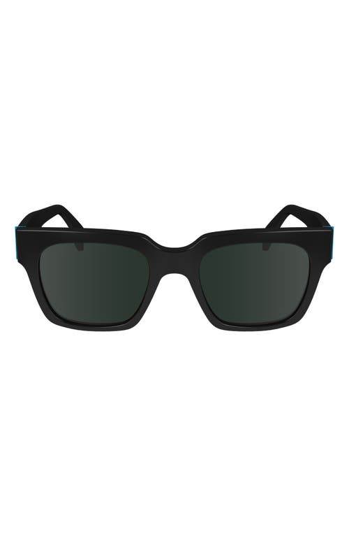 Shop Paul Smith Kenley 52mm Rectangular Sunglasses In Black