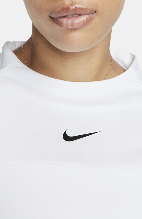 Shop Nike Dri-fit Uv Advantage Golf Top In White/black