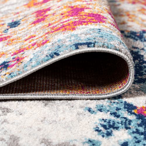 Jonathan Y Sunset Modern Abstract Area Rug In Blue/multi