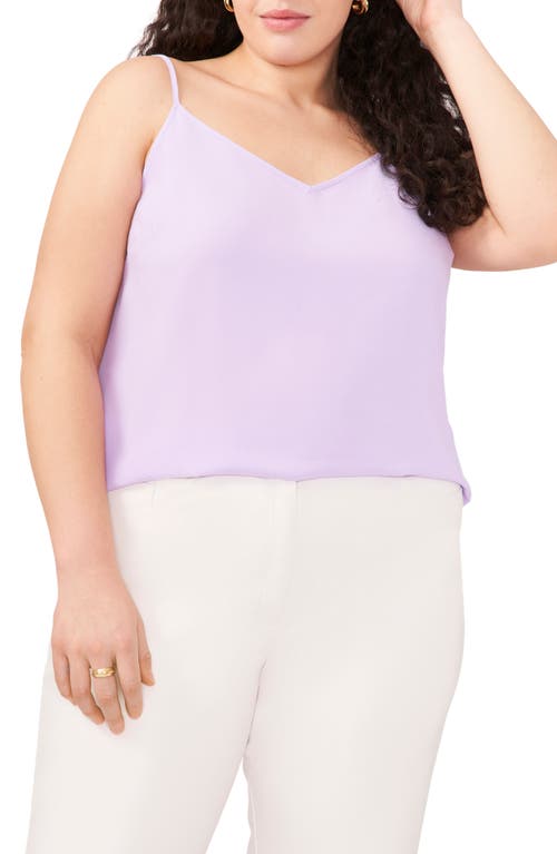 halogen(r) V-Neck Woven Camisole in Purple Rose
