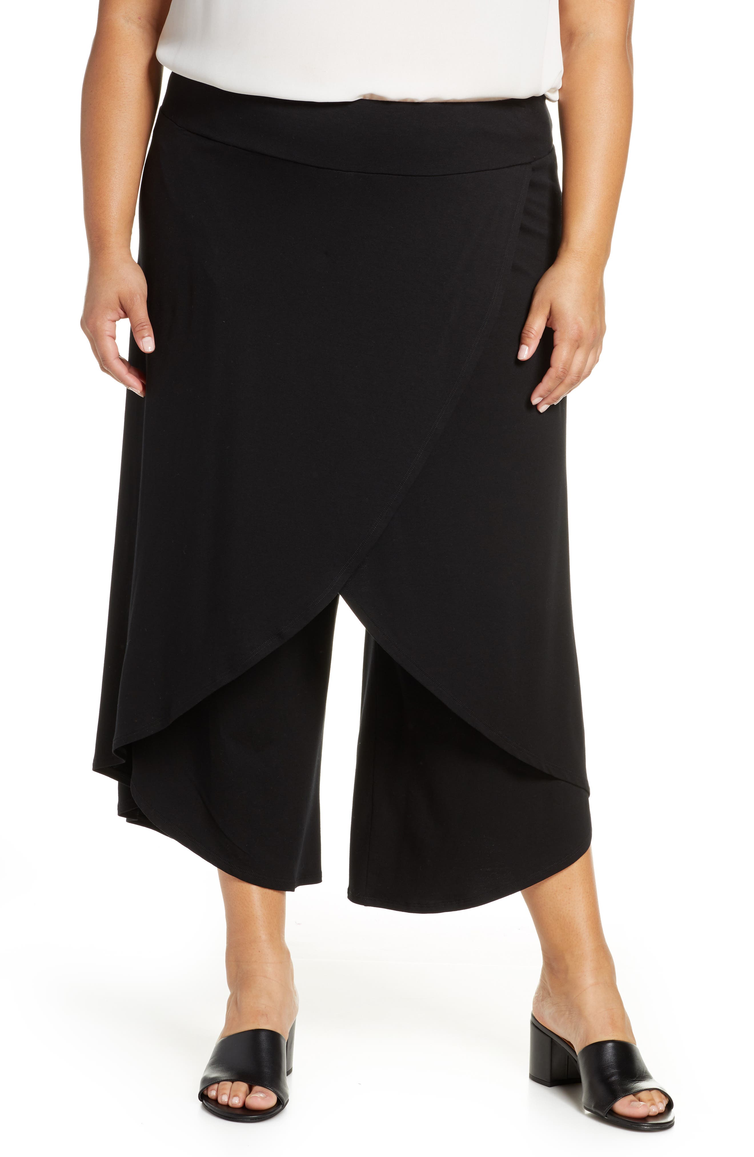 eileen fisher faux wrap pants