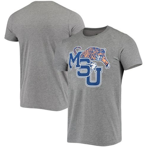 Men's Homefield Heather Gray Memphis Tigers Vintage Logo T-Shirt