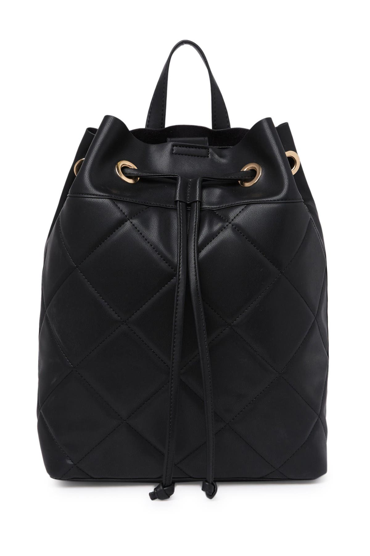 Steve Madden Quinn Quilted Drawstring Backpack In Oxford