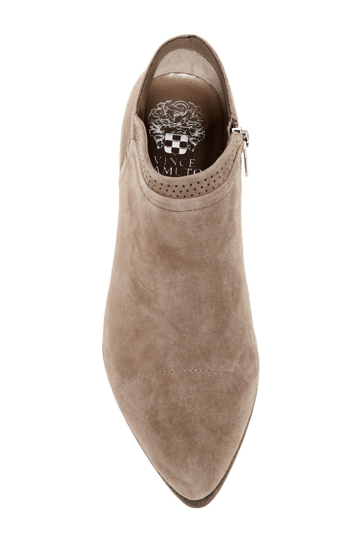 vince camuto jannie suede ankle bootie