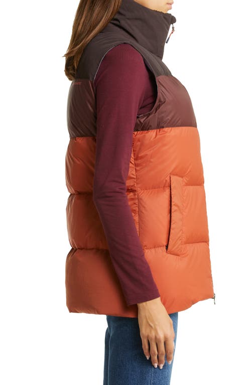 Shop Cotopaxi Solazo Water Repellent 650 Fill Power Down Puffer Vest In Cavern/spice