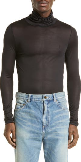 Saint Laurent Silk Turtleneck Sweater Nordstrom