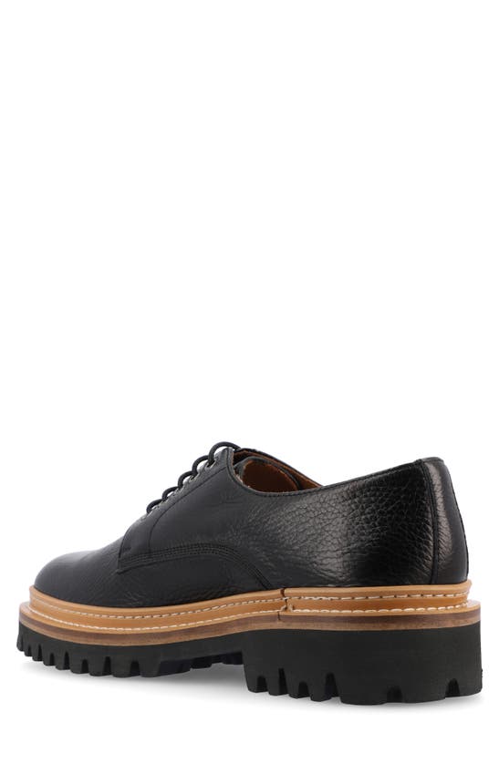 Shop Taft The Country Lug Sole Derby In Black