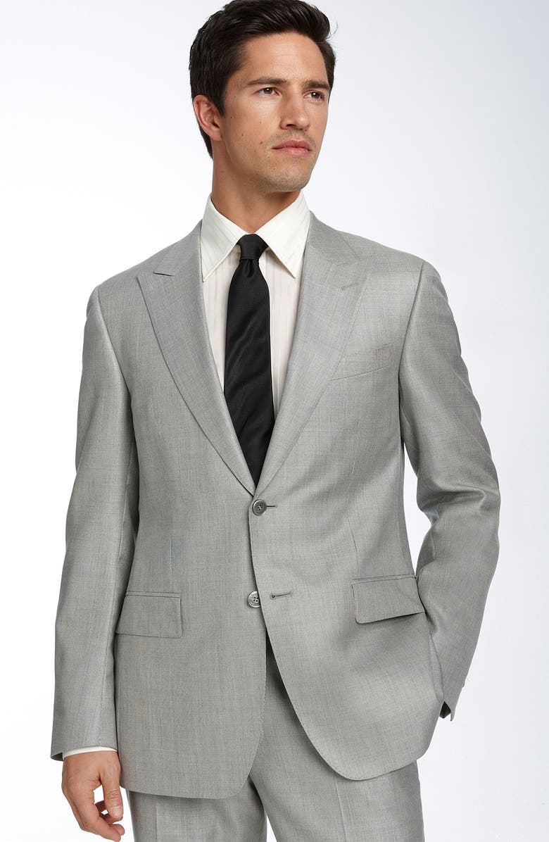 Versace Collection Grey Wool & Silk Suit | Nordstrom