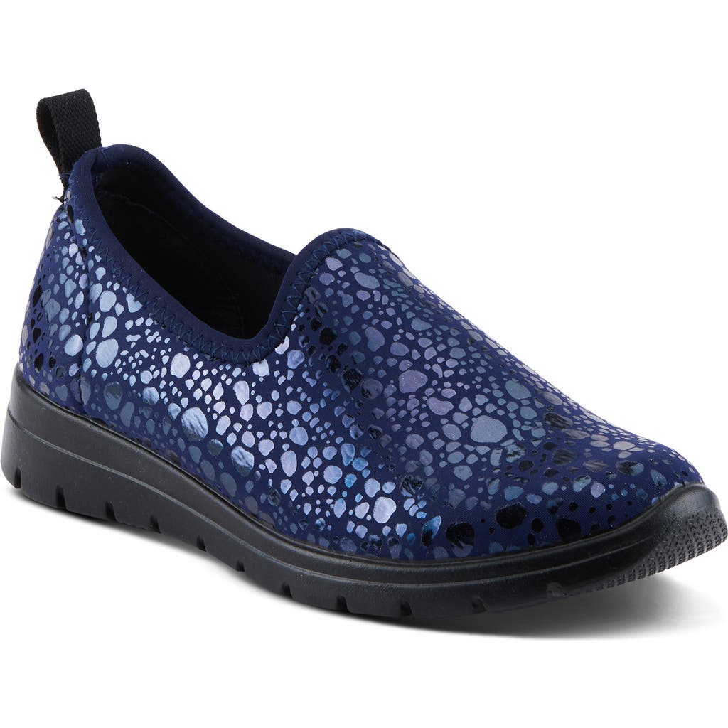 Flexus By Spring Step Anisia Slip-on Sneaker In Navy