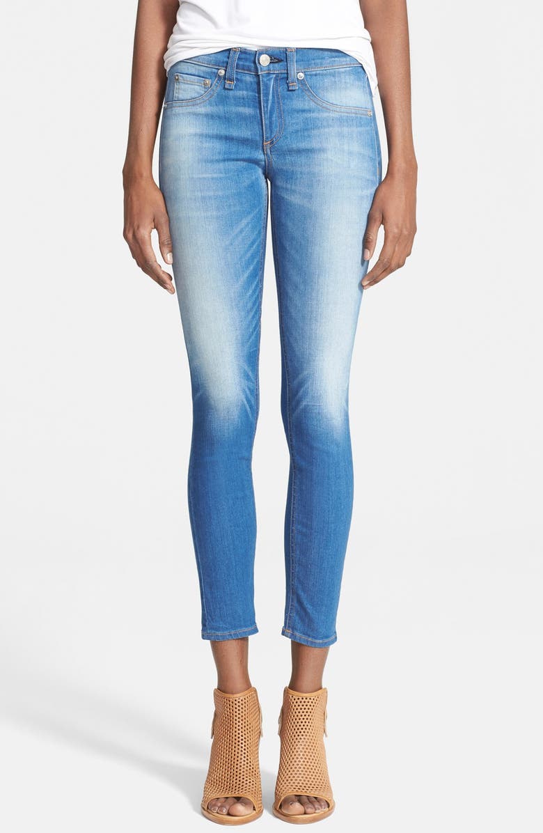 rag & bone/JEAN Low Rise Crop Skinny Jeans | Nordstrom