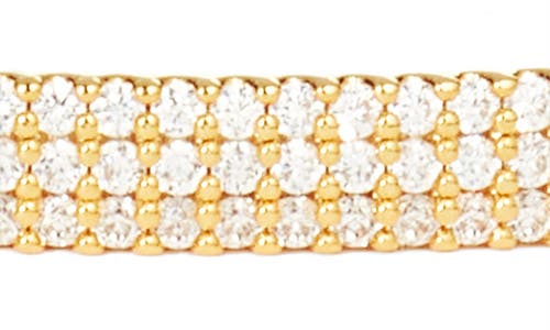 Nordstrom Pavé Cubic Zirconia Bangle In Clear- Gold