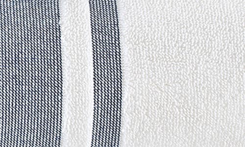 Brooks Brothers Contrast Boarder 2-piece Towel Set In Navy