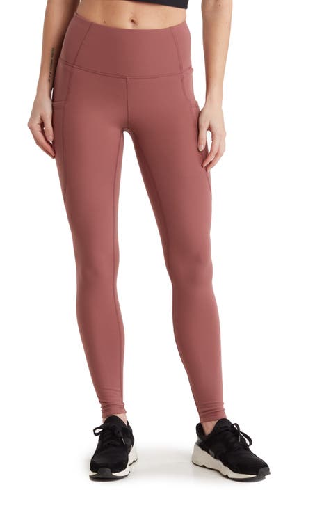 Yogalicious LUX Leggings Yoga Pants Ruched Pale Pink Size Medium