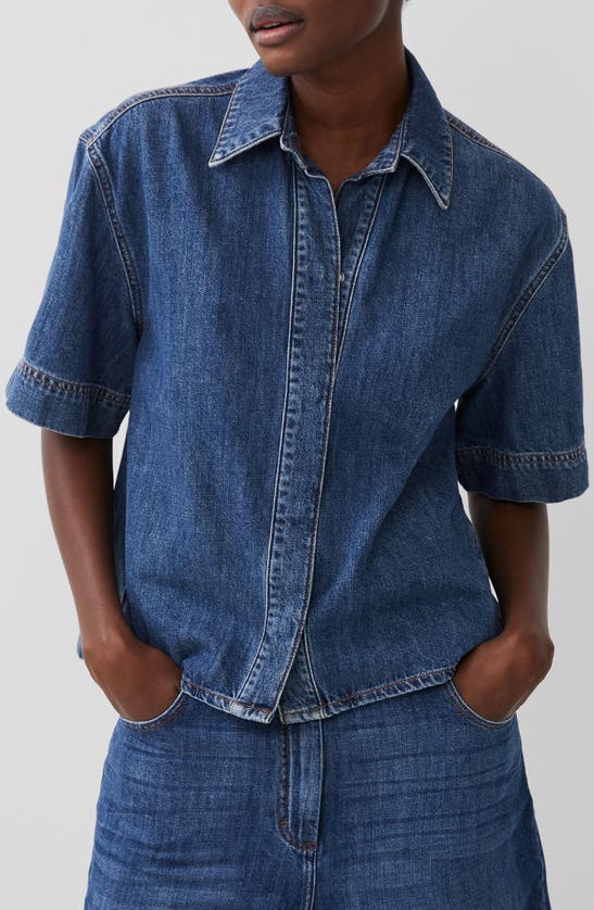 Shop French Connection Finley Denim Shirt In Vintage