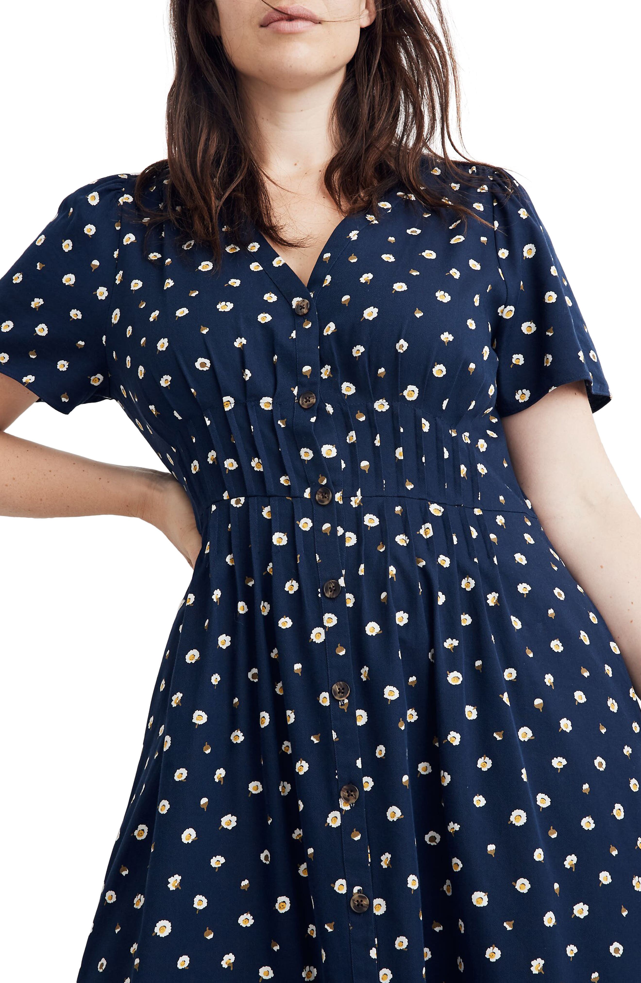 madewell daylily pintuck dress