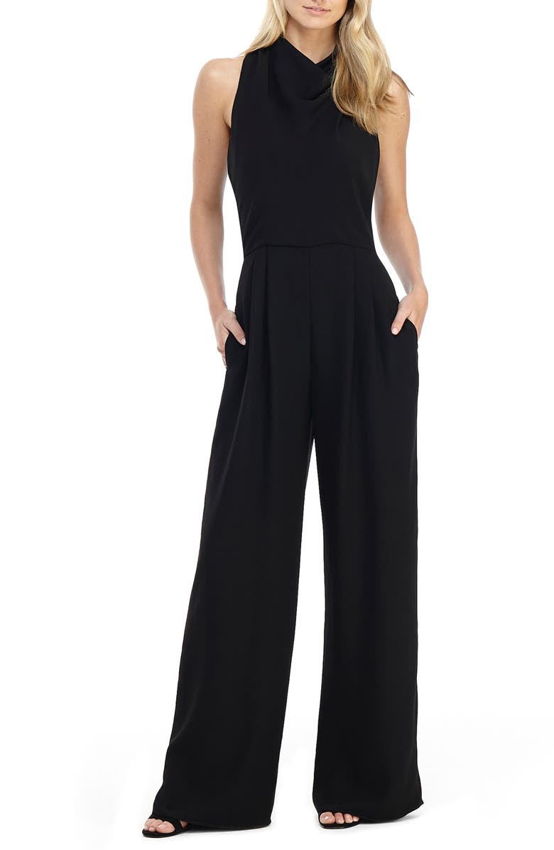 Gal Meets Glam Collection Melanie Lace Back Wide Leg Jumpsuit | Nordstrom