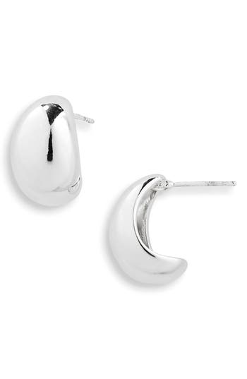 Nordstrom Rack Oval Hoop Earrings In Silver