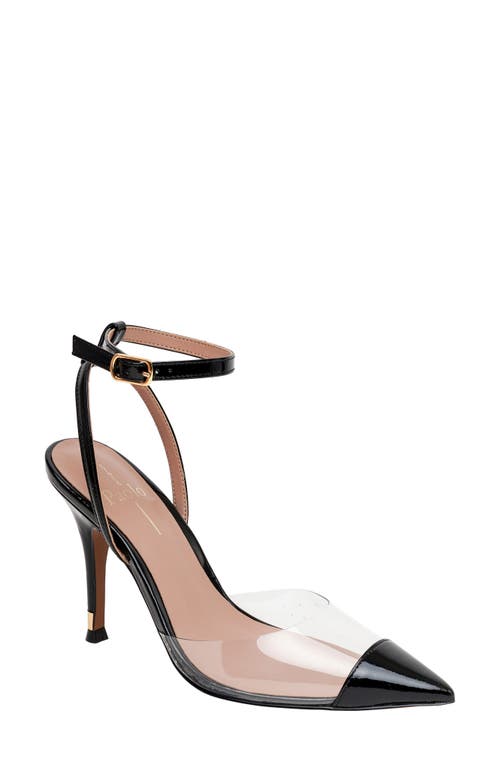 Linea Paolo Yuki Pointed Toe Pump In Clear/black
