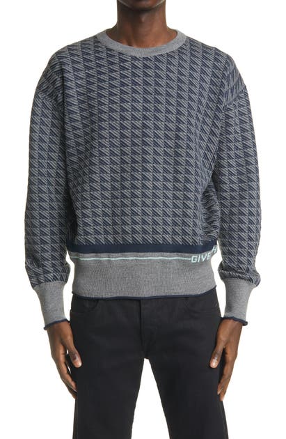 GIVENCHY GEO PATTERN WOOL SWEATER