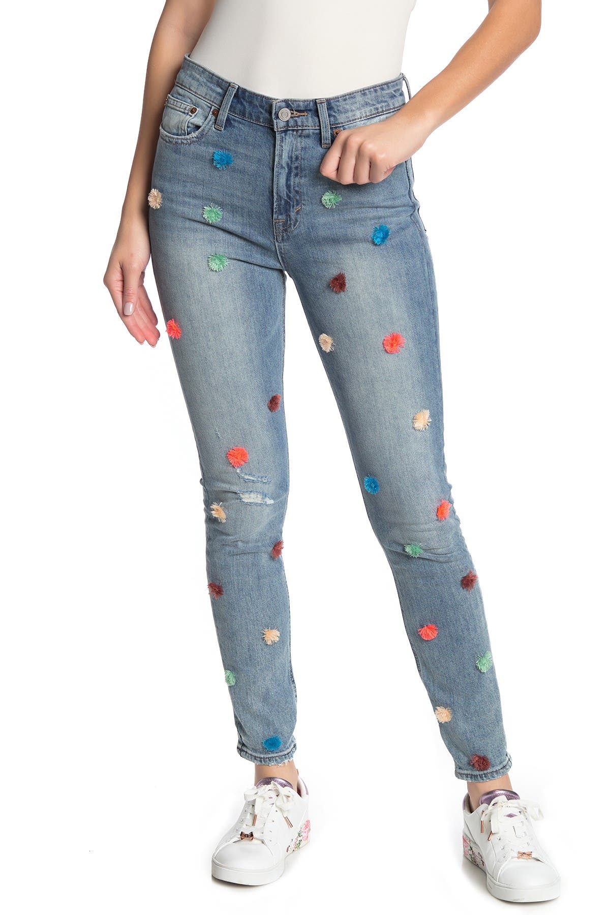 lucky brand pom pom jeans