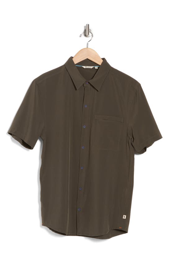 Shop Cotopaxi Cambio Short Sleeve Button-up Shirt In Iron
