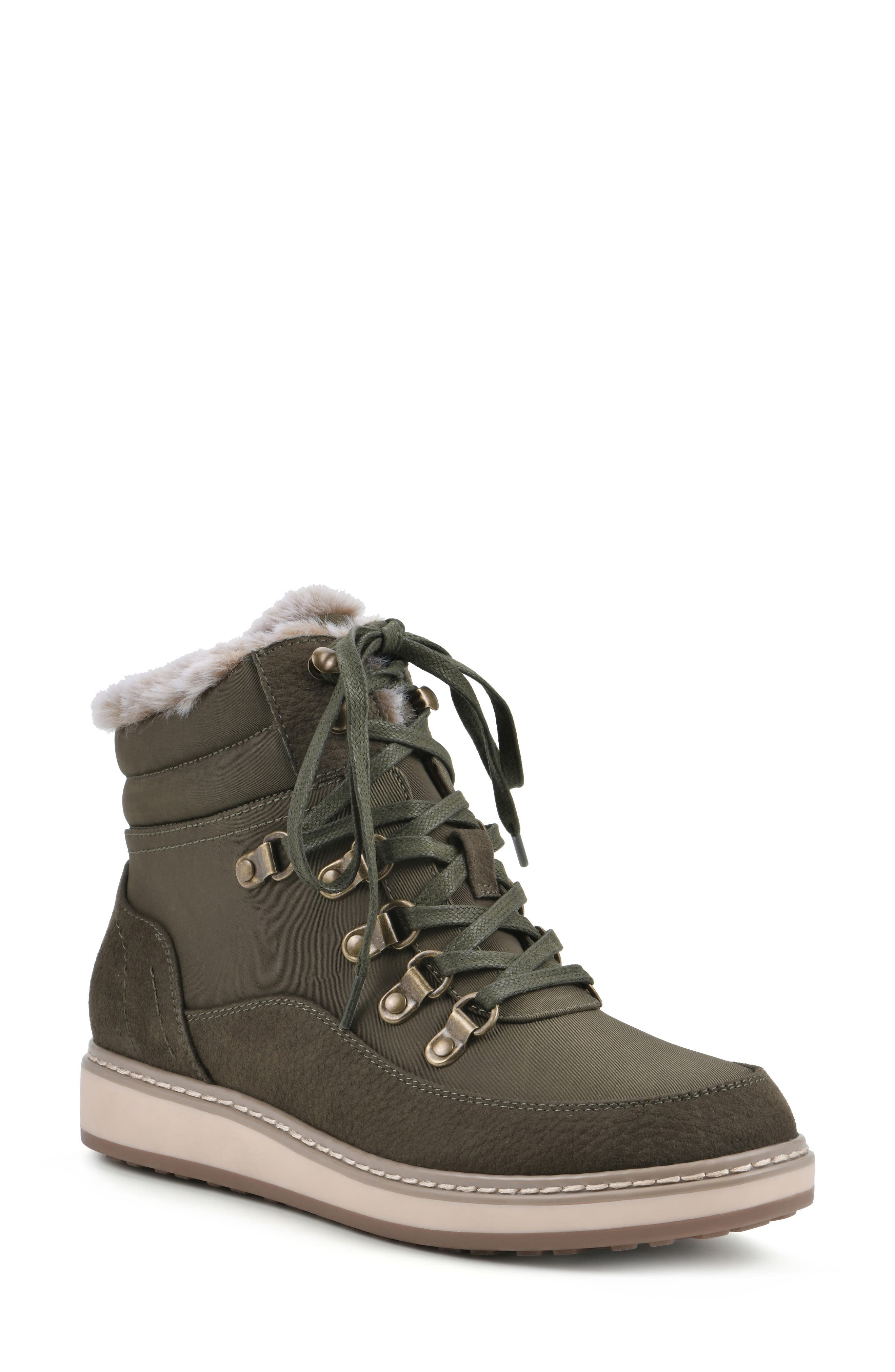 White Mountain Footwear Tamasha Faux Fur Hiking Boot (Women