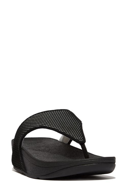 FitFlop Water Resistant Two Tone Flip Flop Black at Nordstrom,