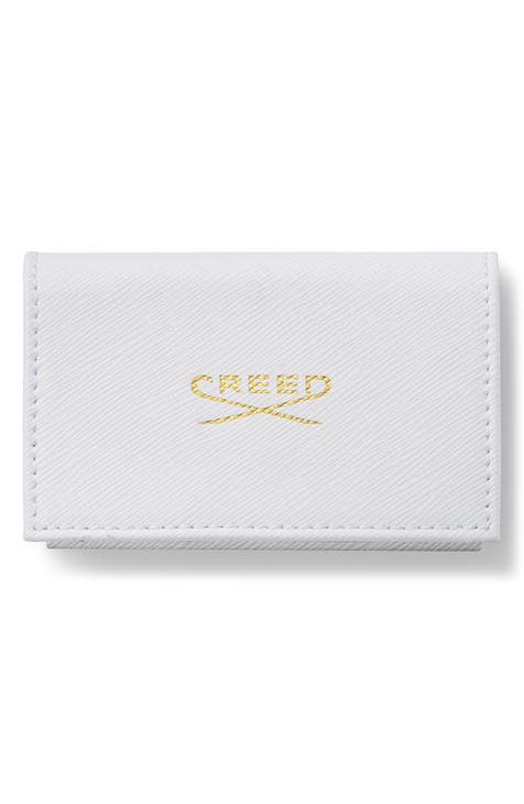 White Leather Wallet Fragrance Set USD $195 Value