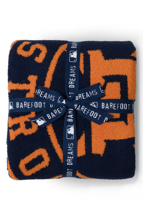 BAREFOOT DREAMS BAREFOOT DREAMS COZYCHIC® HOUSTON ASTROS THROW BLANKET