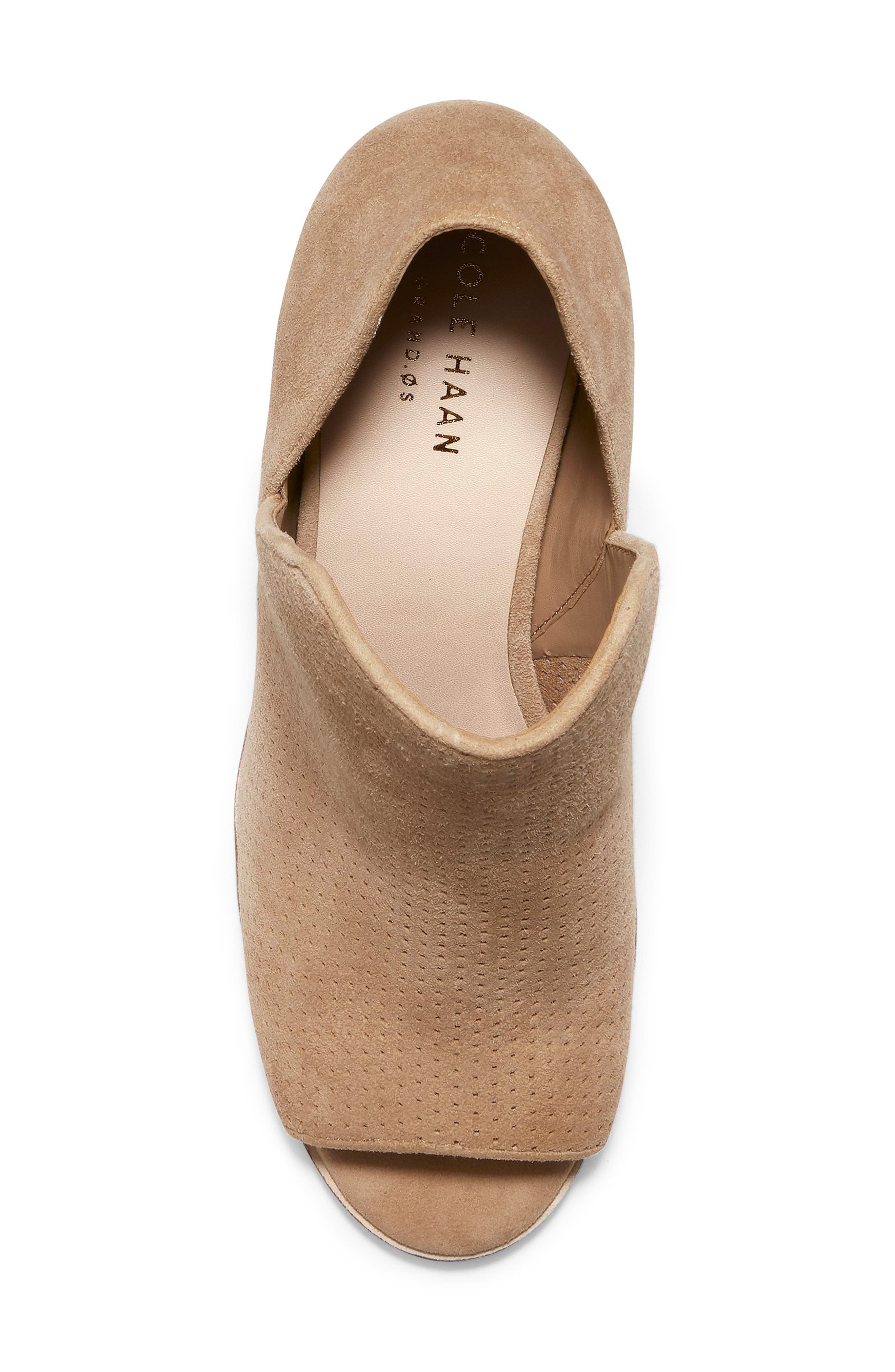 cole haan shiloh open toe bootie