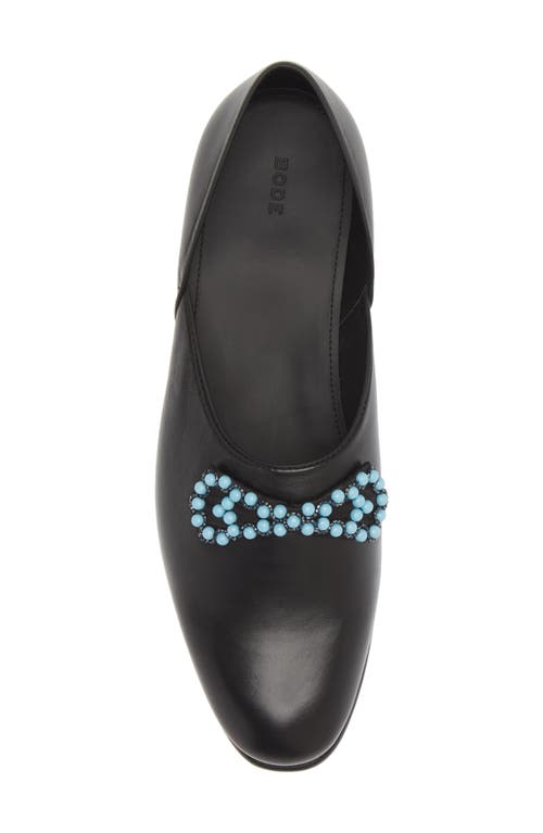 Shop Bode Bowtie House Shoe In Black