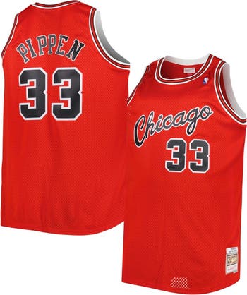 Men's Mitchell & Ness Scottie Pippen Chicago Bulls White Out Swingman Jersey
