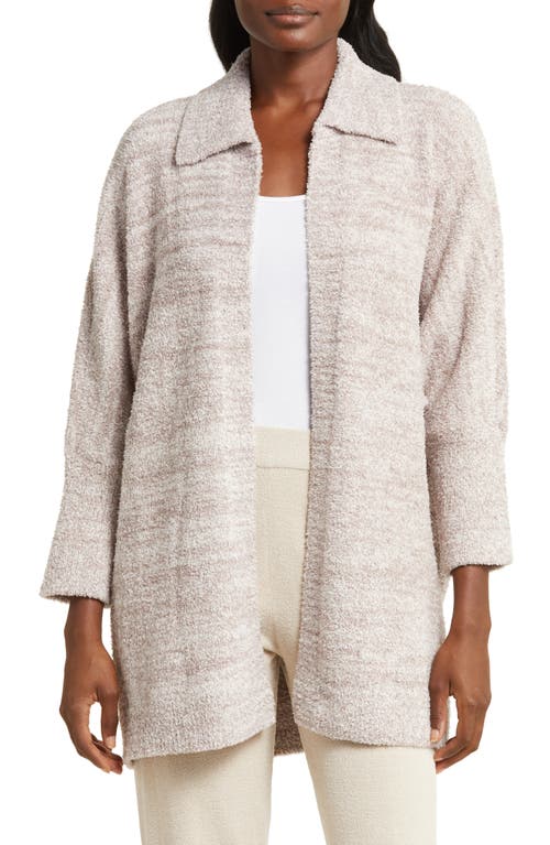 barefoot dreams CozyChic Collared Oversize Cardigan in He Almond-Deep Taupe