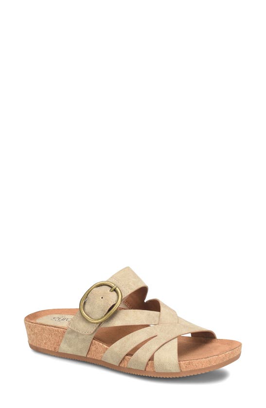 Eurosoft Gwenda Slide Sandal In Stone Taupe