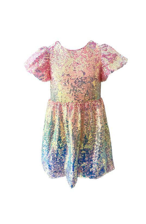 Lola + The Boys Babies'  Sequin Ombre Dress In Multi