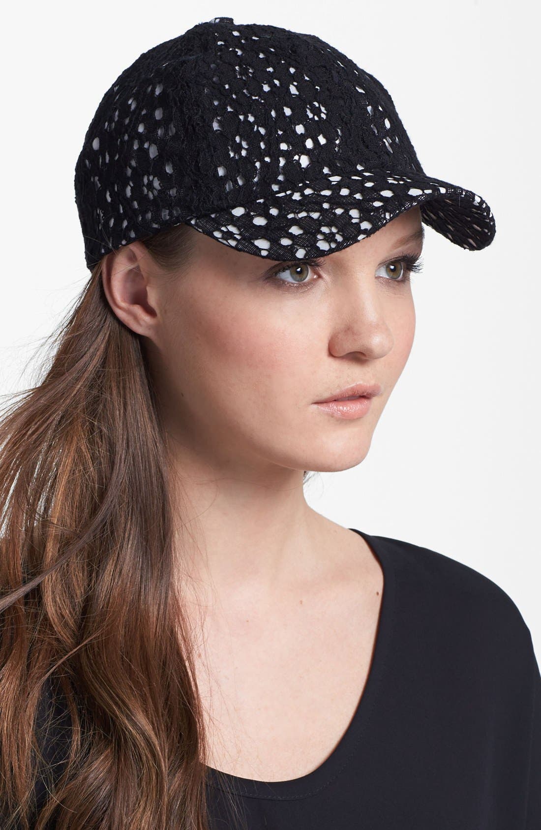 Collection XIIX 'Pop Lining' Lace Baseball Cap Nordstrom