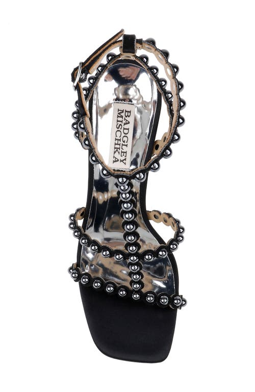 Shop Badgley Mischka Collection Camilia Square Toe Sandal In Black