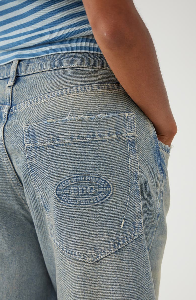 BDG Urban Outfitters Jaya Distressed Baggy Low Rise Wide Leg Jeans ...