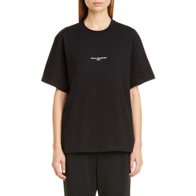 Stella Mccartney 2001 Small Logo Tee, 48 IT - Black