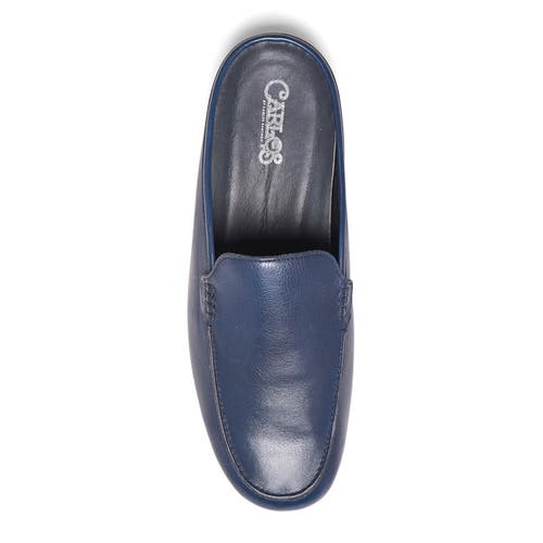 Carlos Santana Planeo Slides In Navy Blue