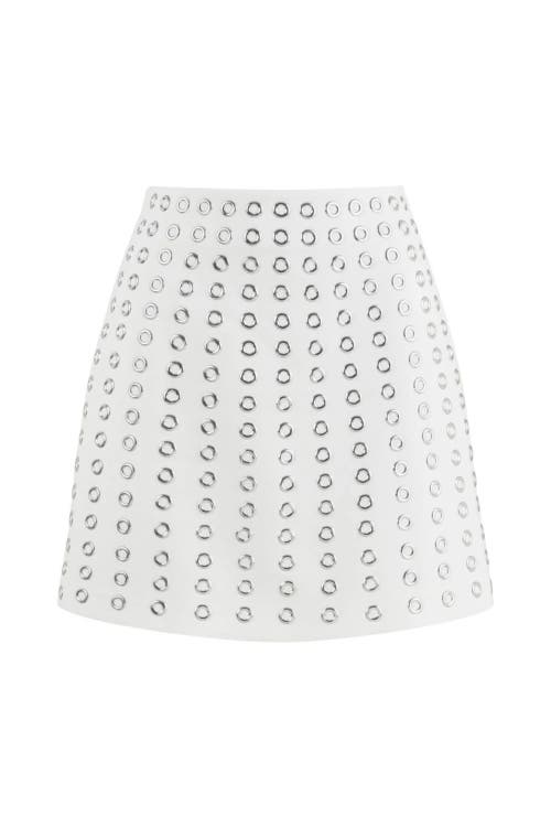 NOCTURNE NOCTURNE EYELET DETAILED MINI SKIRT 