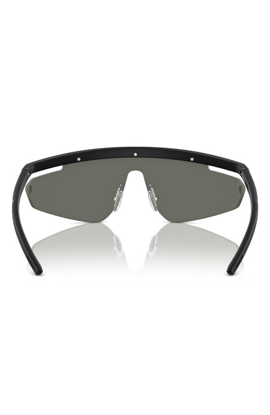 Scuderia Ferrari 140mm Irregular Shield Sunglasses In Matte Black