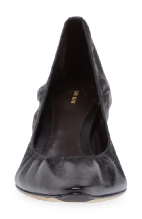 The Row Brown Liisa Kitten Heels In Black